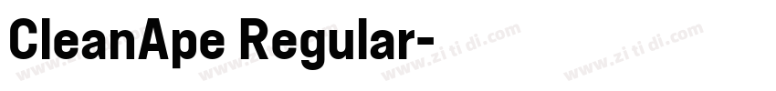 CleanApe Regular字体转换